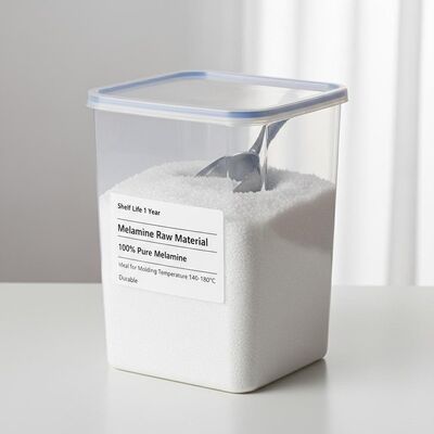 Período de validade 1 ano Melamina matéria-prima 100% Melamina Ideal para moldagem Temperatura 140-180 graus Celsius Durável