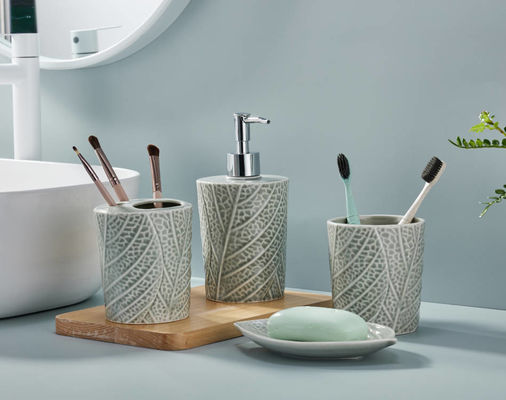 Conto de banheiro durável 4pcs Dispensador de sabão de bomba manual