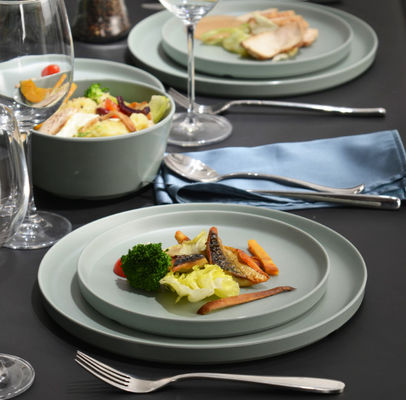 Conjunto de utensílios de mesa de melamina inquebrável Lavadora de louça segura Sage livre de BPA