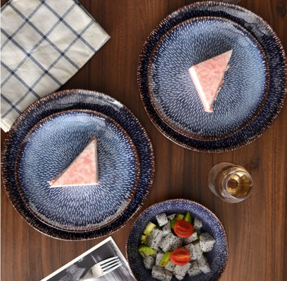 Conjunto de utensílios de mesa de melamina redonda livre de BPA resistente a chips durável