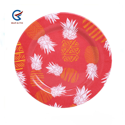 3PCS Red Melamine Dinnerware Set para acampamento interior uso exterior cozinha