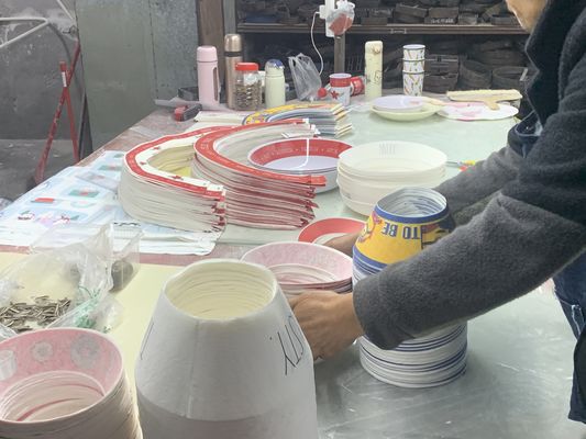 Papel de decal de melamina personalizado para talheres de mesa de diferentes formas