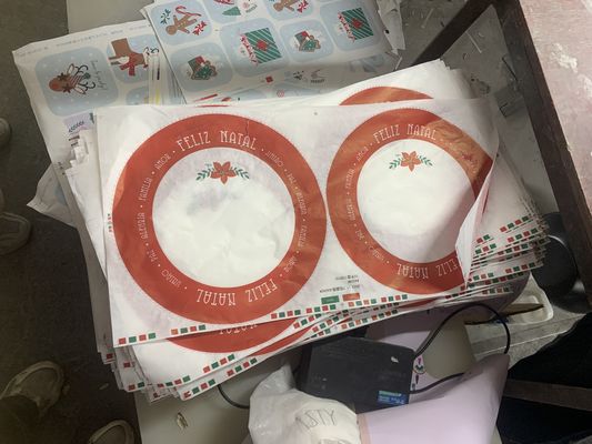 Papel de decal de melamina personalizado para talheres de mesa de diferentes formas