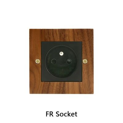 Modulo Wifi conveniente Painel de interruptor de luz de madeira maciça 10A 16A 110v-250v 86*86mm