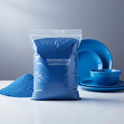 SHUANGYAN Blue Melamine Moulding Compound Powder Resistente a altas temperaturas Aplicado a louça