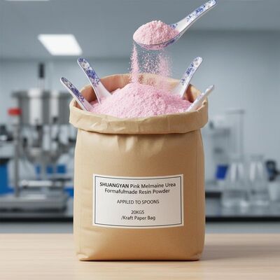 SHUANGYAN Resina em pó de formaldeído de melamina de ureia rosa aplicada em colheres 20 kg/saco de papel kraft